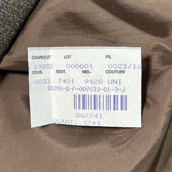 Samuelsohn Made in Canada 100% Wool Brown Plaid Classic Sports Coat Blazer EUC - Picture 10 of 15